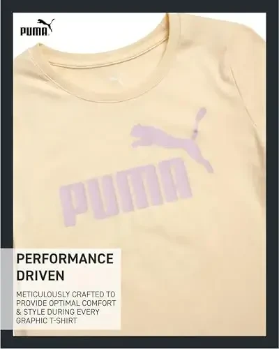 PUMA Girls T-Shirt - Core Logo T-Shirt for Girls - Basic Athletic Crewneck Short Sleeve Tee (7-16) - 3