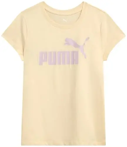 PUMA Girls T-Shirt - Core Logo T-Shirt for Girls - Basic Athletic Crewneck Short Sleeve Tee (7-16) 