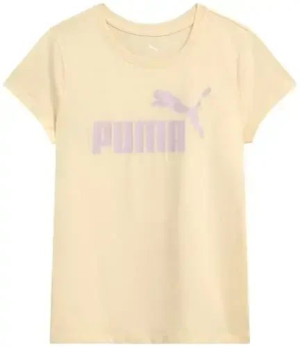 PUMA Girls T-Shirt - Qizlar uchun Core Logo T-Shirt - Asosiy atletik yumaloq bo'yinli qisqa yengli futbolka (7-16) 