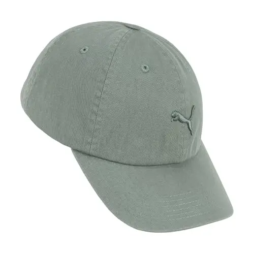 PUMA Womens Tonal Jumpcat Washed Cotton Twill Adjustable Baseball Cap - 3