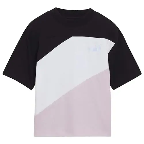 Puma Girls' Short Sleeve T-Shirt, Fashion Prints & Colors, Soft and Comfortable 