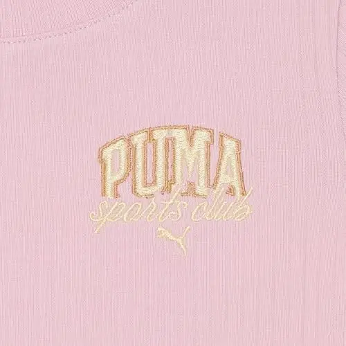 Puma Girls Short Sleeve T-Shirt, Fashion Prints & Colors, Soft and Comfortable - 3