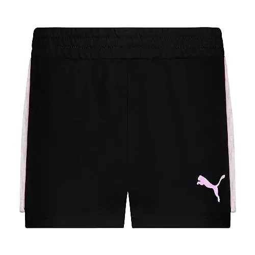 PUMA Girls' Cotton French Terry Short - 1