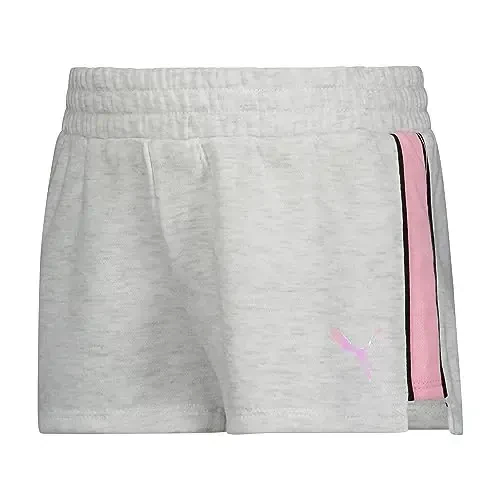 PUMA Girls' Cotton French Terry Short - 3