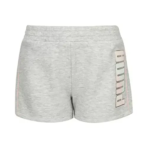 PUMA Girls' Cotton French Terry Short 