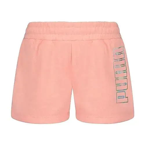 PUMA Girls' Cotton French Terry Short - 1