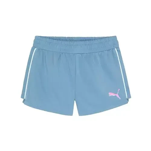 PUMA Girls' Cotton French Terry Short - 1