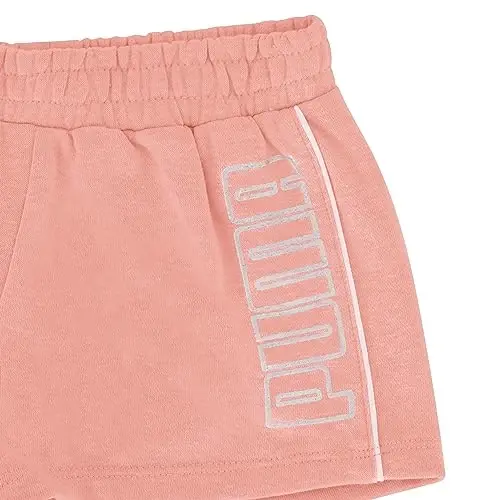 PUMA Kız Çocuk Pamuklu Fransız Havlu Şort - 6