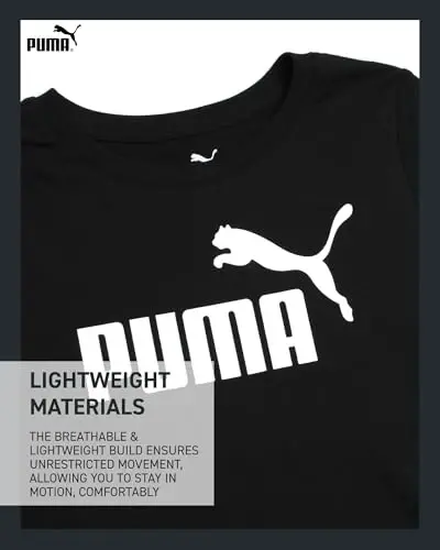 PUMA Girls T Shirts - 2 Pack Short Sleeve Logo Graphic Tees - Casual Everyday Athletic Shirts for Girls (Sizes: S-XL) - 4