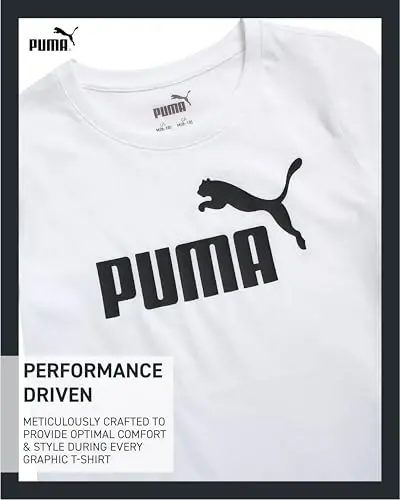 PUMA Girls T-Shirt - Core Logo T-Shirt for Girls - Basic Athletic Crewneck Short Sleeve Tee (7-16) - 3