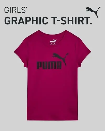 PUMA Girls T-Shirt - Core Logo T-Shirt for Girls - Basic Athletic Crewneck Short Sleeve Tee (7-16) - 3