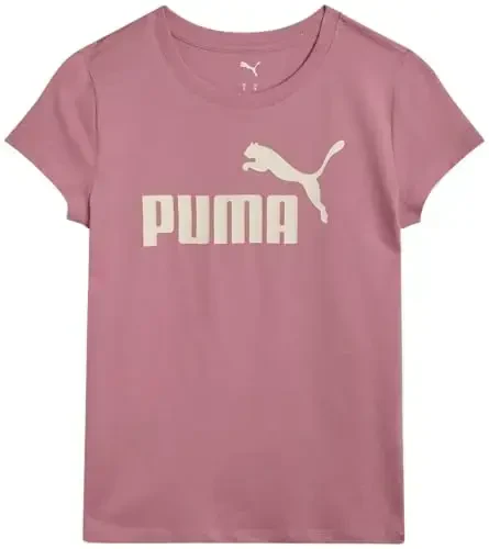 PUMA Girls T-Shirt - Core Logo T-Shirt for Girls - Basic Athletic Crewneck Short Sleeve Tee (7-16) - PUMA (1)