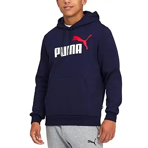 PUMA mens Essentials Big Logo Fleece Hoodie - 1