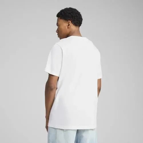 PUMA Mens Essentials Logo Crew Neck Short Sleeve Casual Tops Casual - 4
