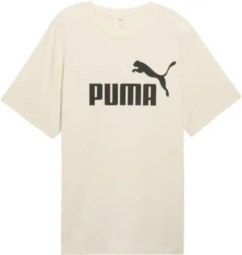 PUMA Mens Essentials Logo Crew Neck Short Sleeve Casual Tops Casual - 1