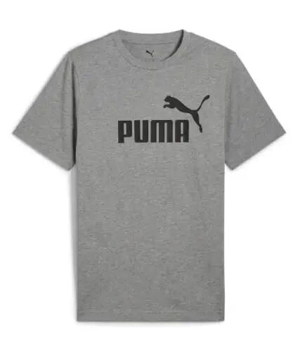 PUMA Mens Essentials Logo Crew Neck Short Sleeve Casual Tops Casual - PUMA