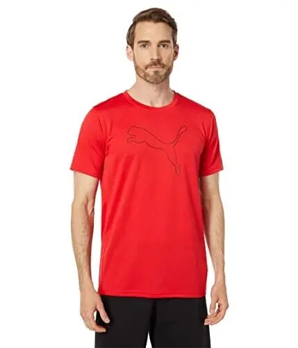 PUMA Mens Essentials Logo Crew Neck Short Sleeve Casual Tops Casual - 1