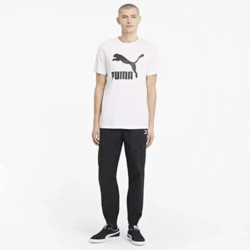 PUMA Mens Essentials Logo Crew Neck Short Sleeve Casual Tops Casual - 6