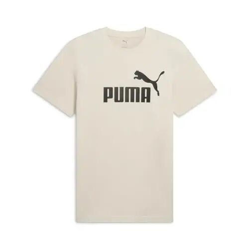 PUMA Mens Essentials Logo Crew Neck Short Sleeve Casual Tops Casual - Puma