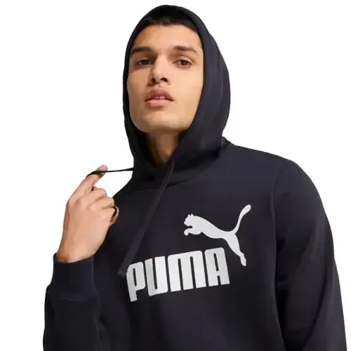PUMA Men's Essentials Logo Fleece Hoodie (Available in Big & Tall) - 5
