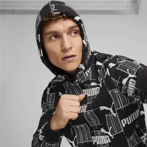 PUMA Men's Essentials Logo Fleece Hoodie (Available in Big & Tall) - 6