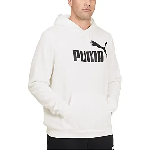 PUMA mens Essentials Logo Fleece Hoodie (Available in Big & Tall) 