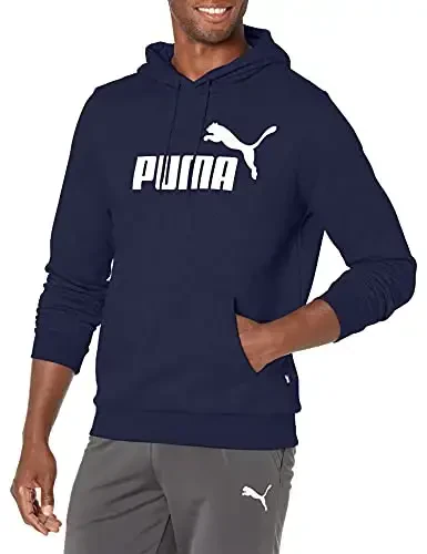 PUMA mens Essentials Logo Fleece Hoodie (Available in Big & Tall) - PUMA