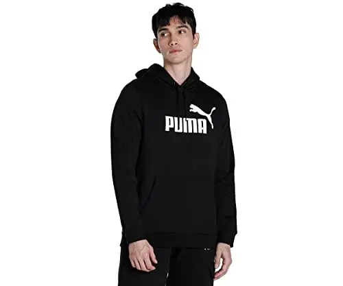 PUMA mens Essentials Logo Fleece Hoodie (Available in Big & Tall) - PUMA