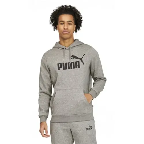 PUMA mens Essentials Logo Fleece Hoodie (Available in Big & Tall) - PUMA