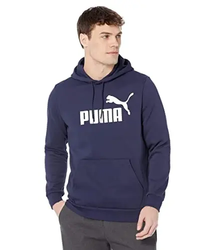 PUMA mens Essentials Logo Fleece Hoodie (Available in Big & Tall) 