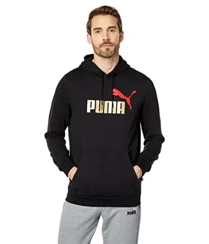 PUMA mens Essentials Logo Fleece Hoodie (Available in Big & Tall) - Puma