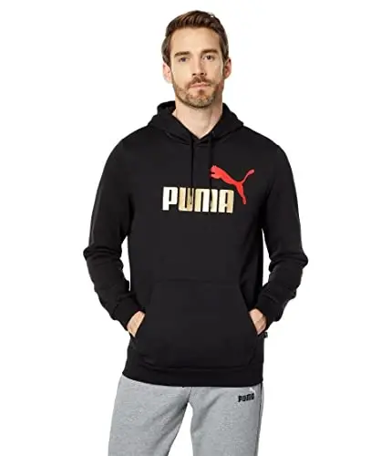PUMA mens Essentials Logo Fleece Hoodie (Available in Big & Tall) - 1