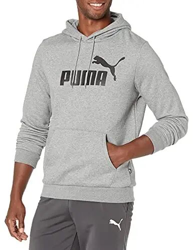 PUMA mens Essentials Logo Fleece Hoodie (Available in Big & Tall) - Puma (1)