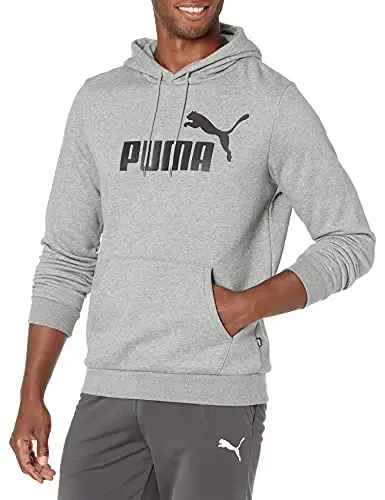PUMA mens Essentials Logo Fleece Hoodie (Katta va bo‘yi baland o‘lchamlarda mavjud) - PUMA (1)