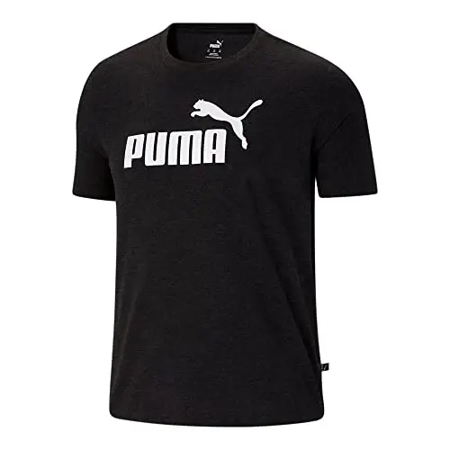 PUMA Men's Essentials Logo Tee, Grey, Standard Length, Classic Fit, Short Sleeve, Cotton 100%, T-Shirt, Sports, 586253-07 - 3