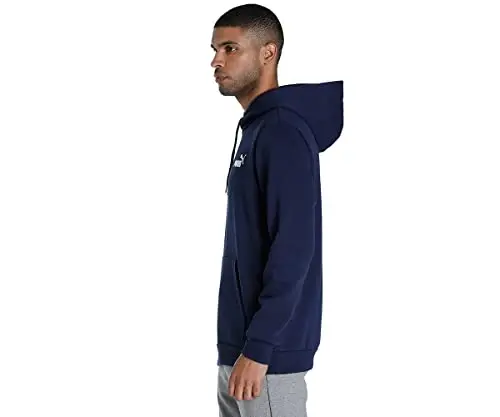PUMA Mens Essentials No. 1 Logo Hoodie Casual Outerwear Casual - Black - 4