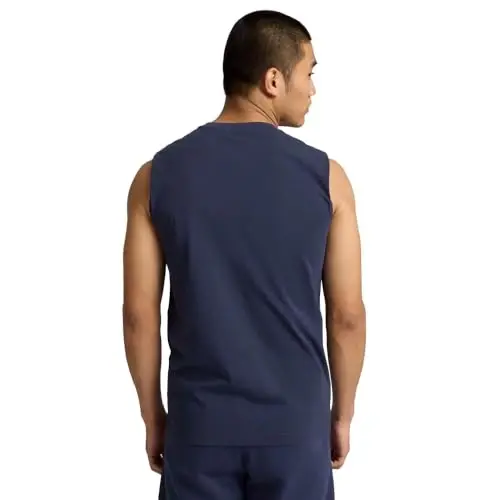 PUMA Mens Essentials Resort Graphic Crew Neck Short Sleeve Casual Tops Casual - Blue - 2