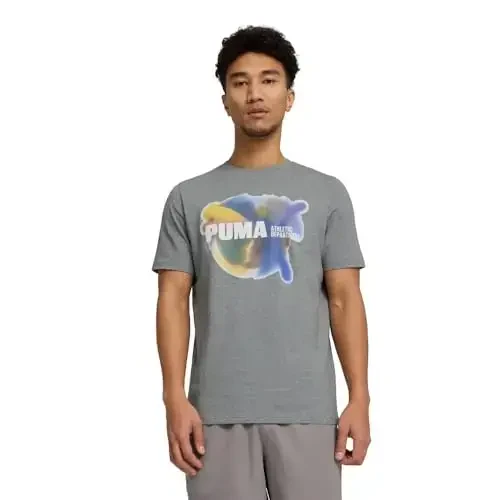 PUMA Mens Graphic T-Shirt (Available in Big and Tall Sizes) - MODAZONE