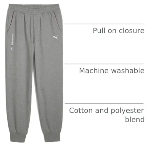 Puma Men's Standard BMW MMS Essentials Fleece Sweatpants - 6