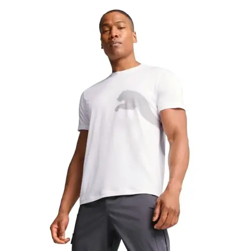PUMA Men's Train All Day Big Logo T-Shirt - MODAZONE