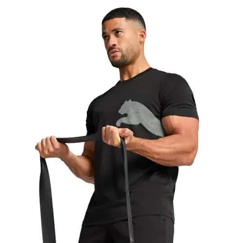 PUMA Men's Train All Day Big Logo T-Shirt 