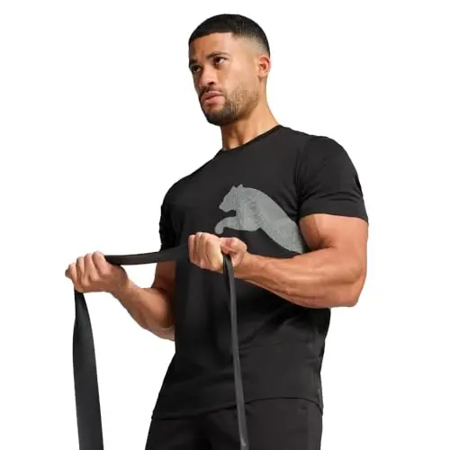 PUMA Men's Train All Day Big Logo T-Shirt 