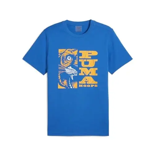 PUMA Men's Village Wear Graphic Crew Neck Short Sleeve Casual Tops Casual 