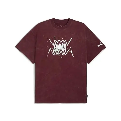 PUMA Men's Village Wear Graphic Crew Neck Short Sleeve Casual Tops Casual 