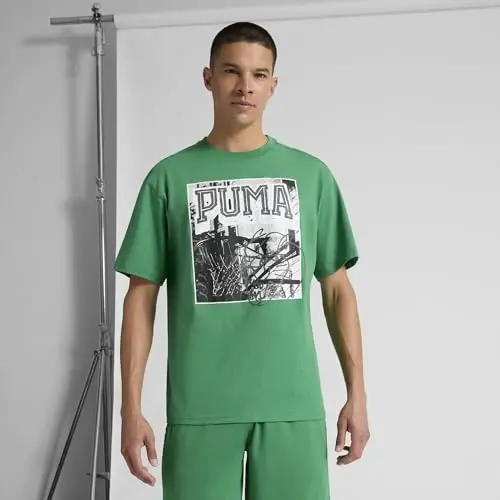 PUMA Men's Village Wear Graphic Crew Neck Short Sleeve Casual Tops Casual - PUMA (1)