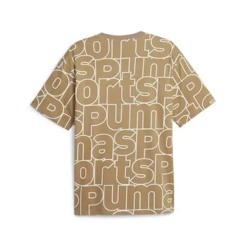 PUMA Mens Village Wear Graphic Crew Neck Short Sleeve Casual Tops Casual - Black - 3