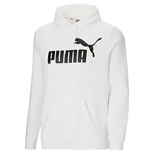 PUMA мужская флисовая худи Essentials Logo (доступна в больших и высоких размерах) - 3