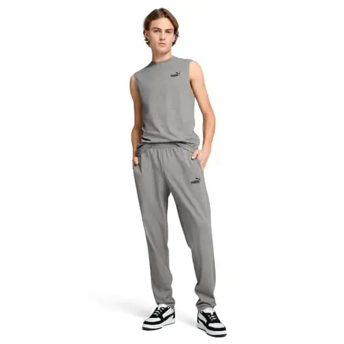 PUMA Мужская футболка без рукавов Essentials (доступна в больших и высоких размерах) - 3