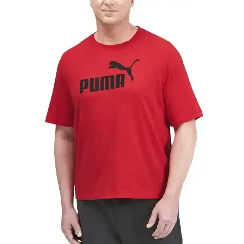 PUMA Мужская футболка Essentials Logo (доступна в больших и высоких размерах) - 1