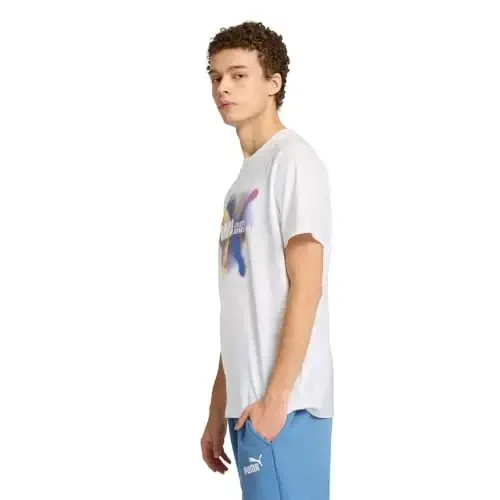 PUMA Мужская футболка с графическим принтом (доступна в больших и высоких размерах) - 3